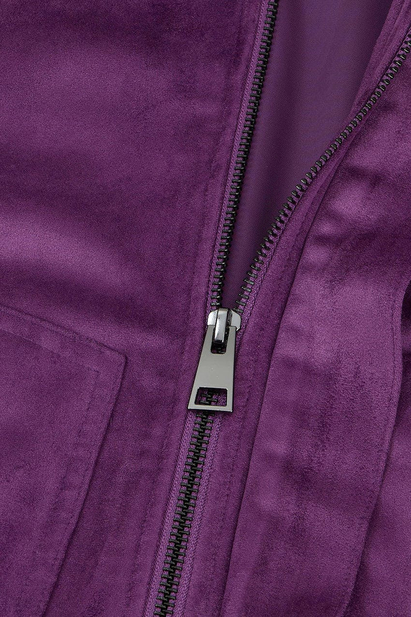 Oversized Faux Suede Jacket
