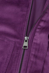 Oversized Faux Suede Jacket