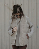 WOMEN'S WOOL VEST WITH LINING