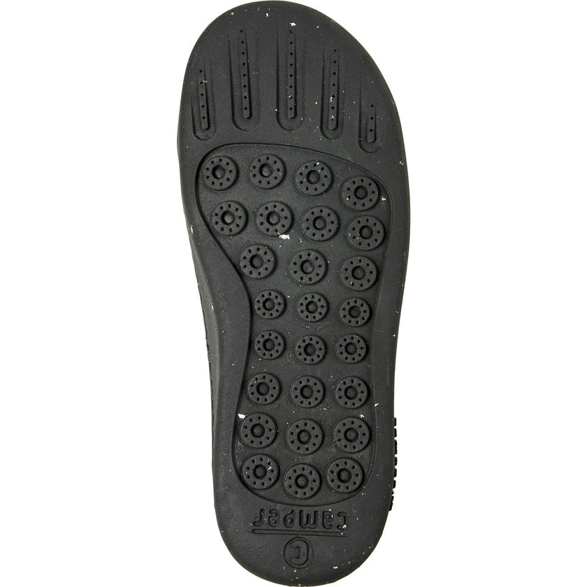 Kids Peu Touring Leather Sneakers, Black