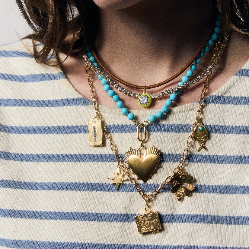 Turquoise Knotted Gemstone Strand