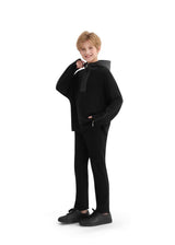 Black Ribbed Half-Zip Sweater