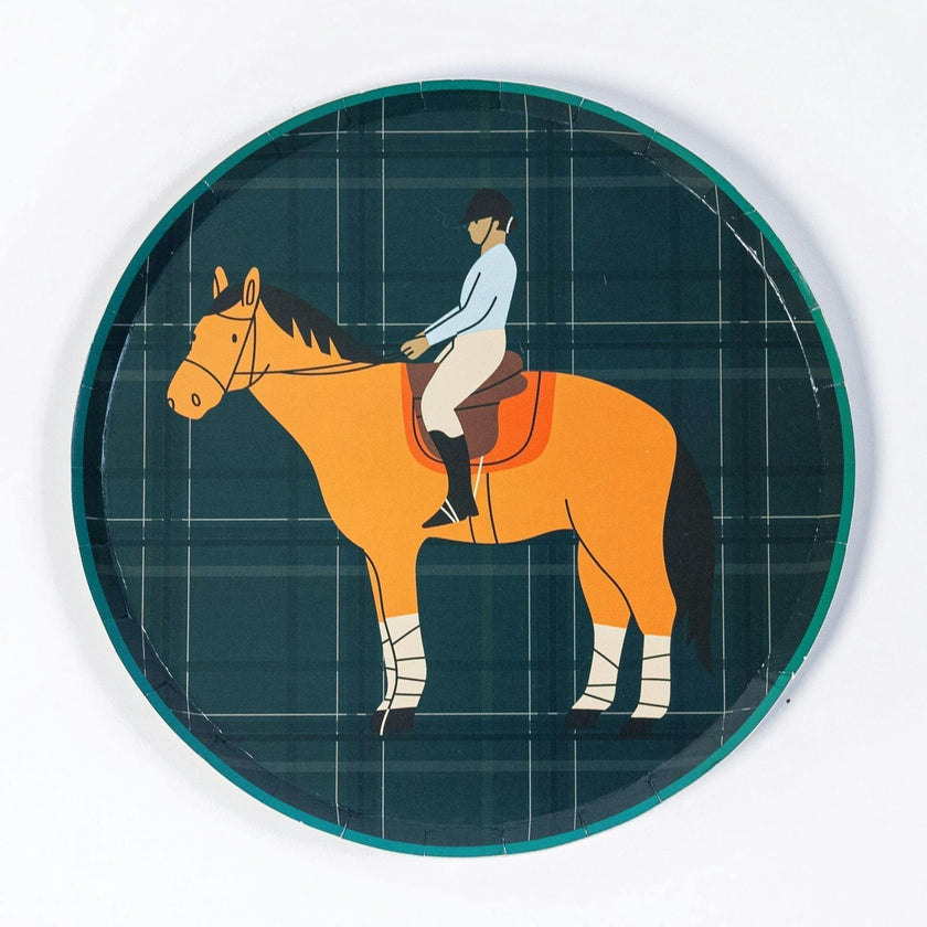 Party Dessert Plates - Equestrian Collection (x12)