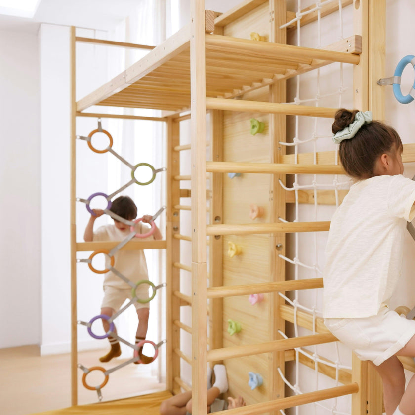 Monkey Bar Attachment – For 95 Inch MODULAR Walnut Swedish Ladder