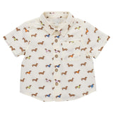 Boys Jack Shirt - Dachshunds In Sweaters
