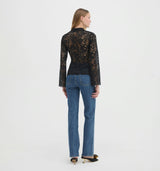 The Jules Top - Black Stretch Lace