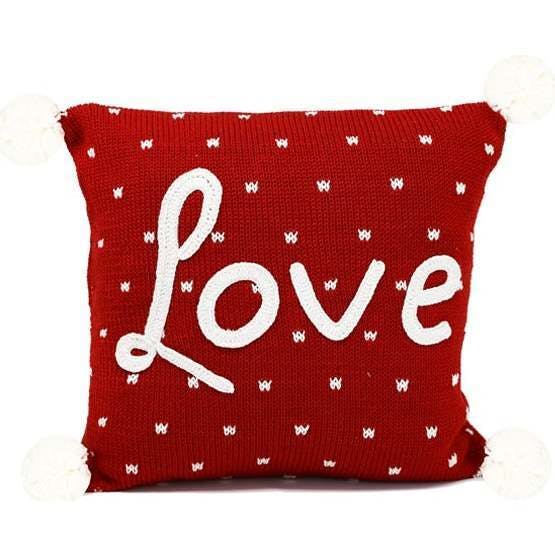 Love Pom Pom Pillow
