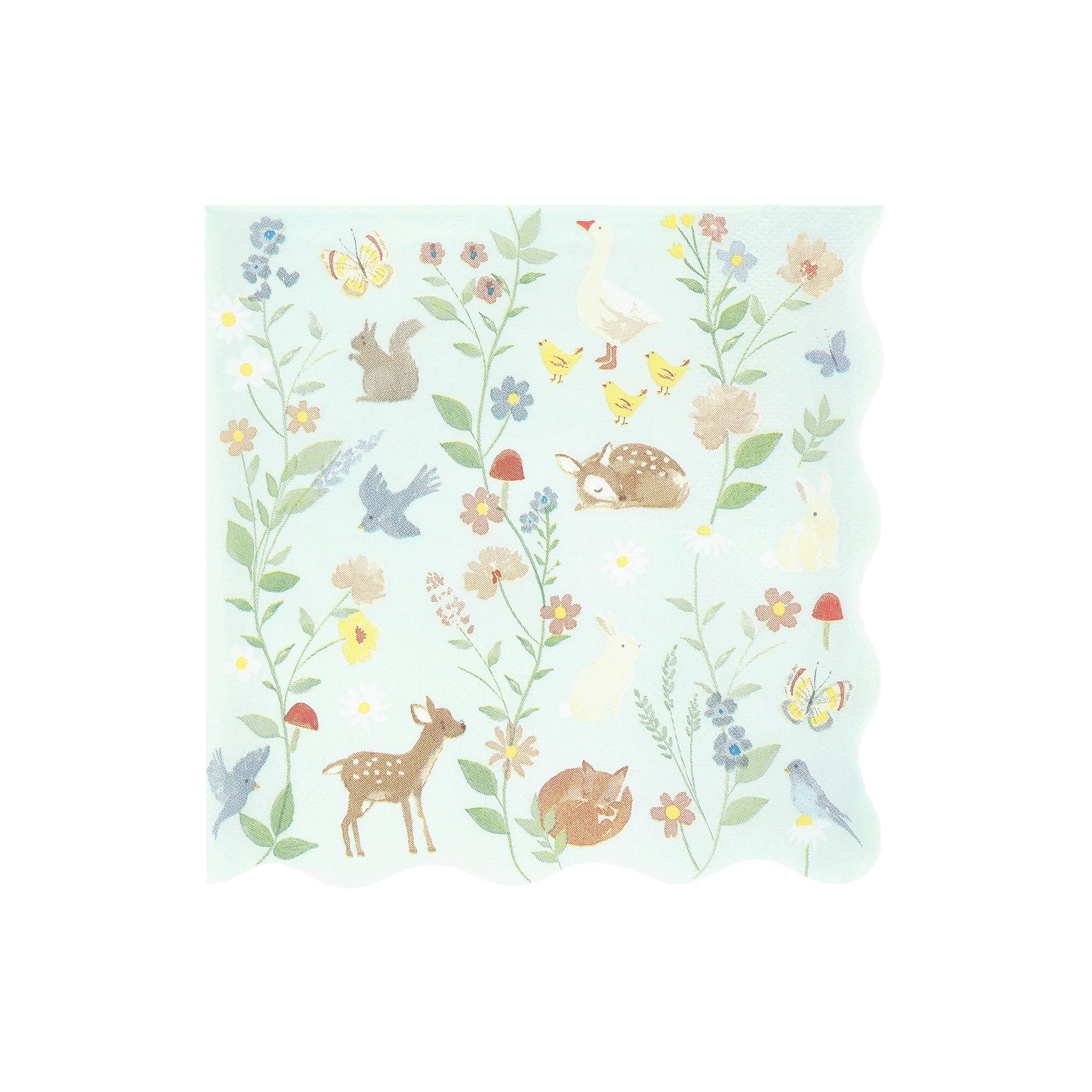 Little Animals Large Napkins