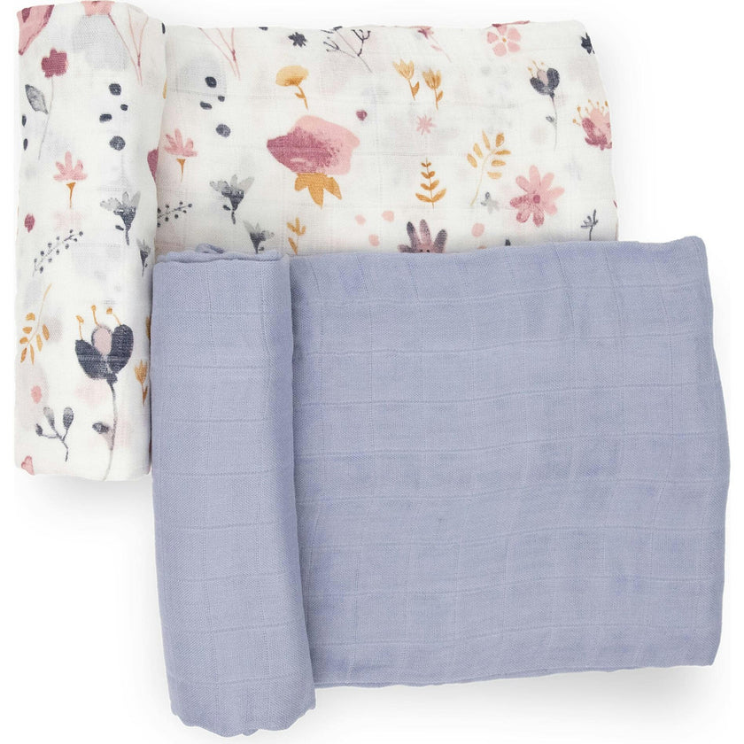Deluxe Muslin Swaddle Blanket 2 Pack - Fairy Gardens