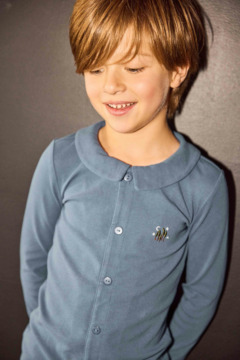 Ruffle Grandpa Loungewear Set