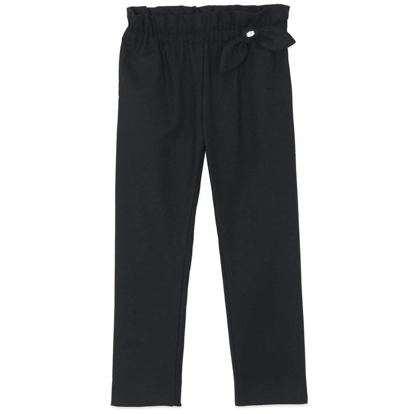 TARTINE ET CHOCOLAT PANTS WITH A KNOT - BLACK