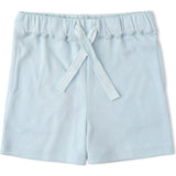 Organic Polo Shirt & Shorts Set - Light Blue