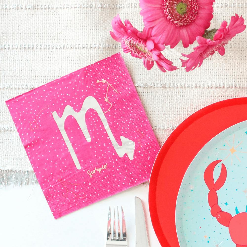 Zodiac Scorpio Large Napkins