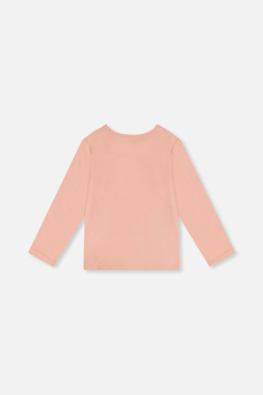 Long Sleeve Organic Cotton T-Shirt Pink