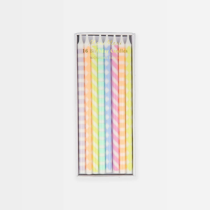 Pastel Patterned Candles