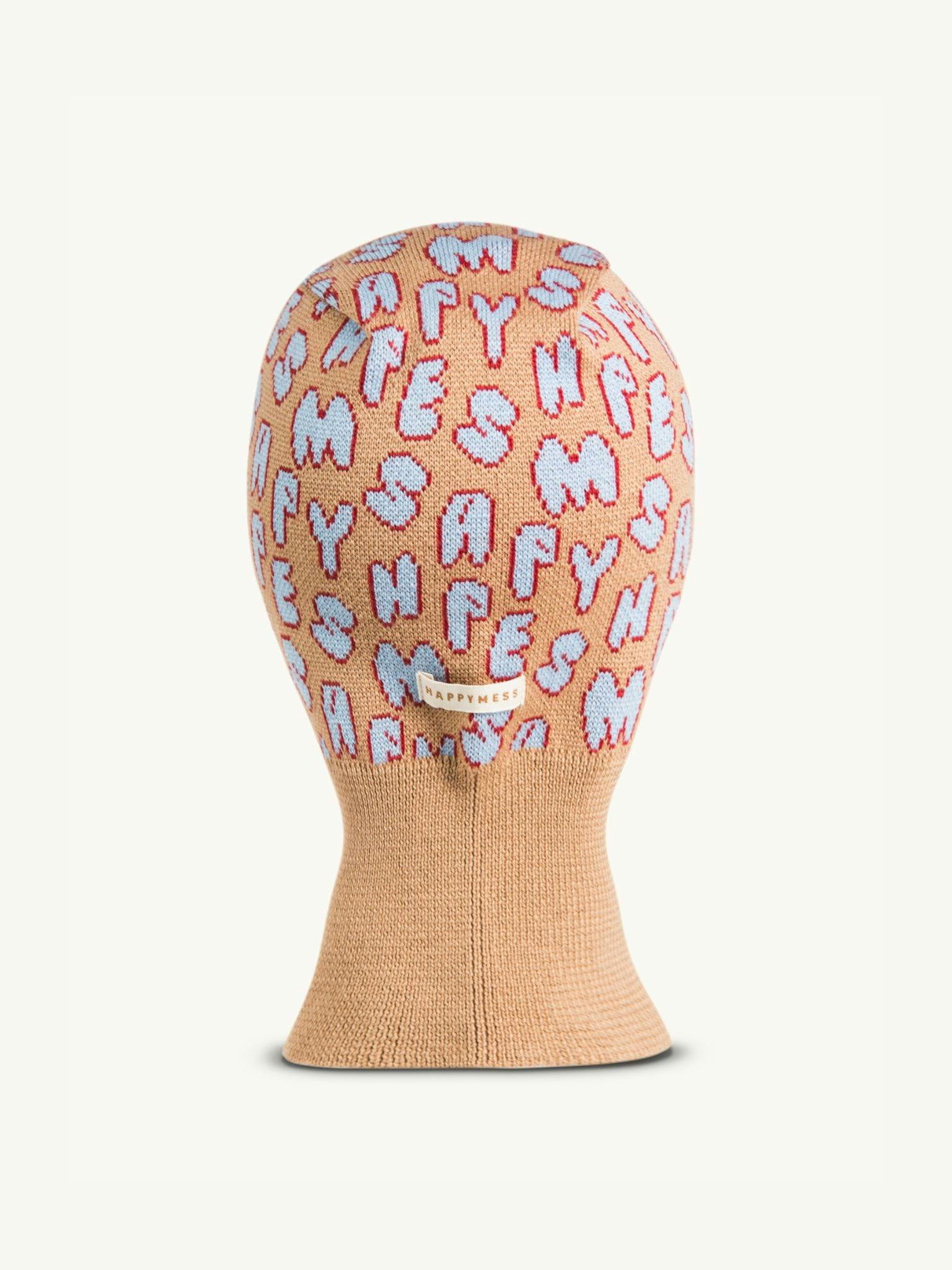 children's merino wool balaclava - letters