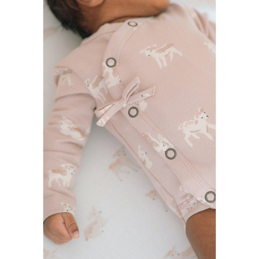 The Littles Long Sleeve Kimono One-Piece, Pink