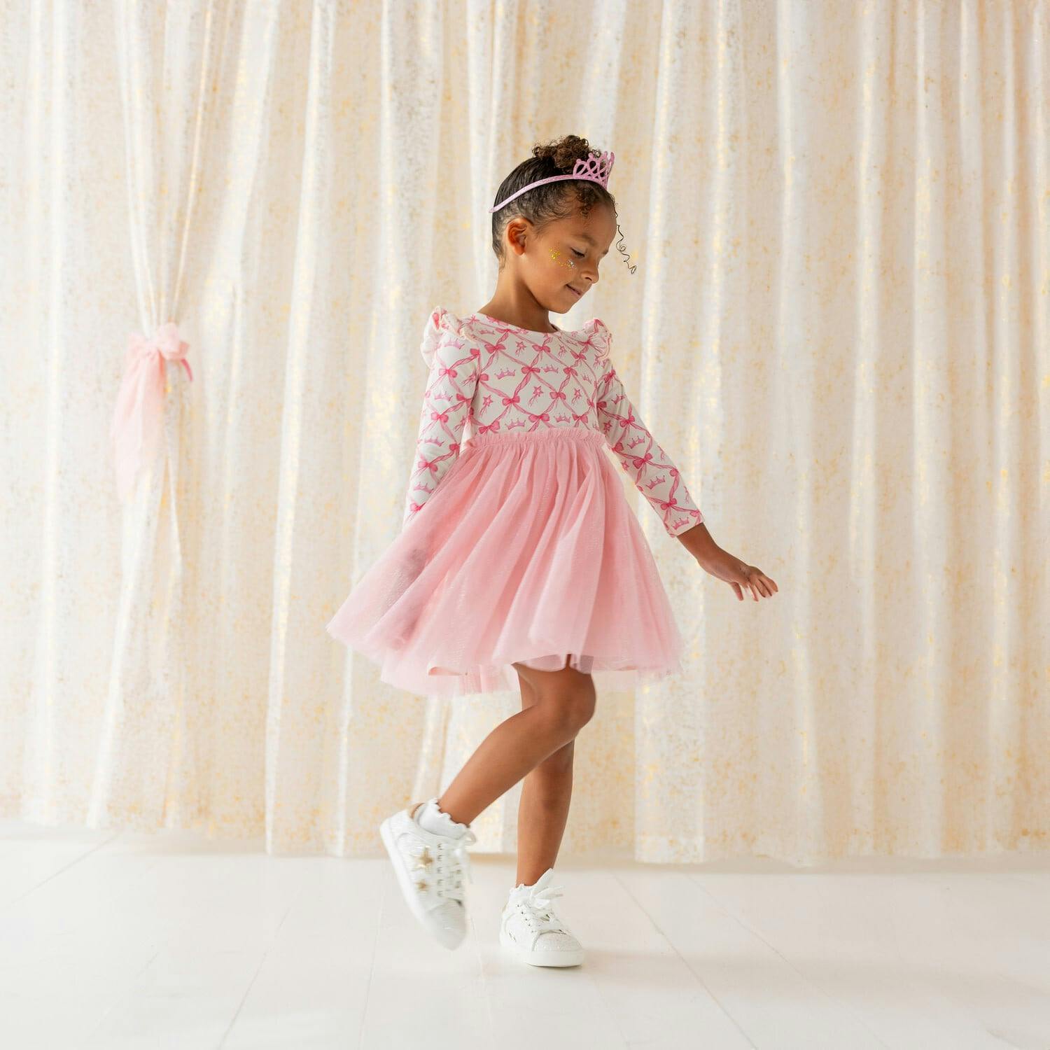 Princess Coquette Long Sleeve Tutu Dress