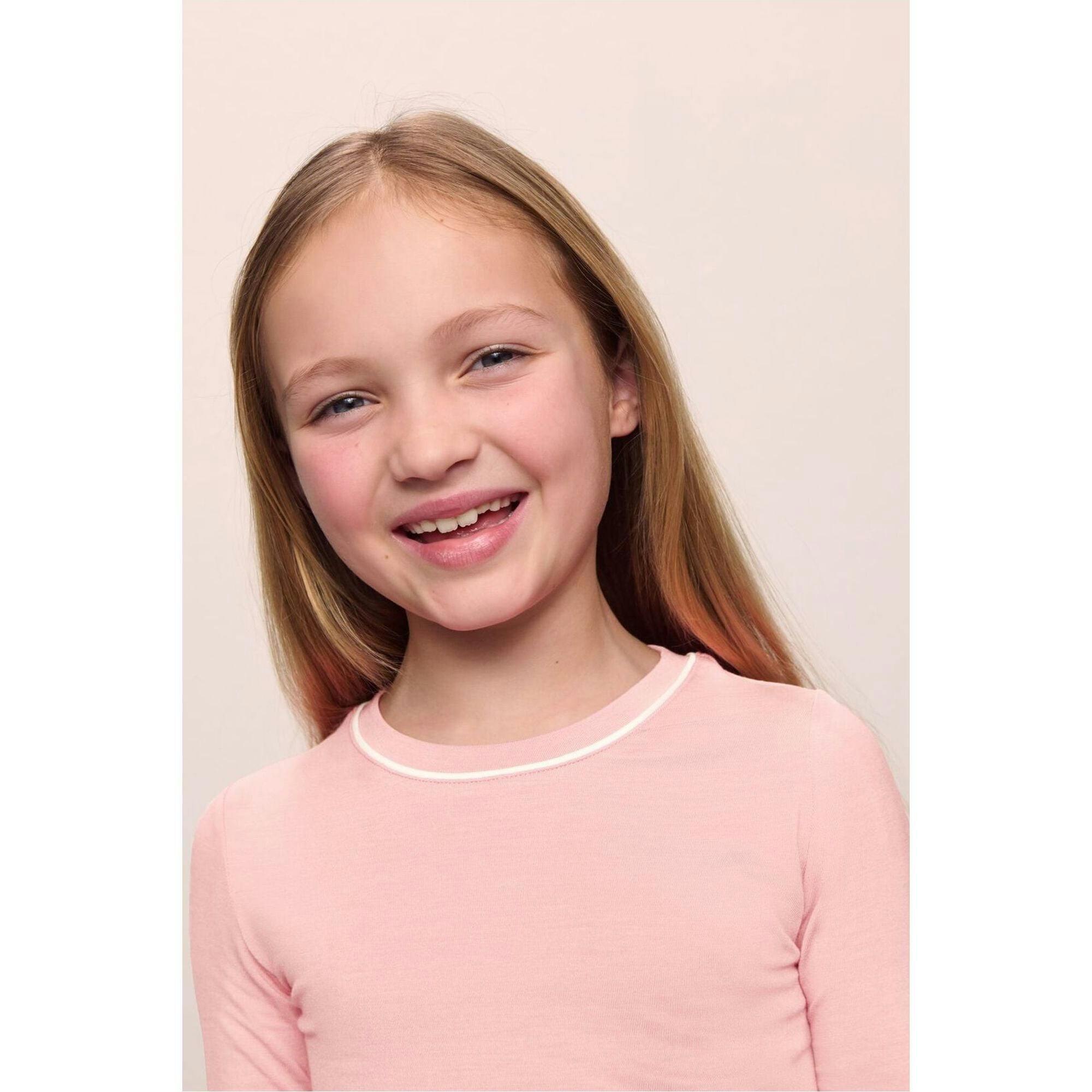 Kids TENCEL™ Modal Unisex Long PJ Set, Pink