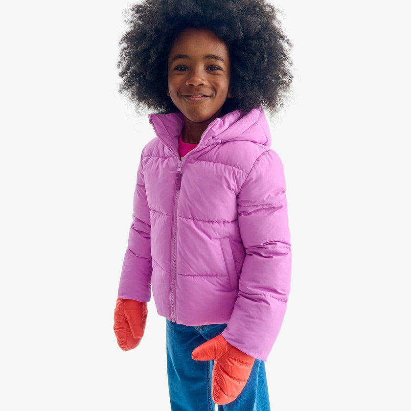 Kids puffer mittens