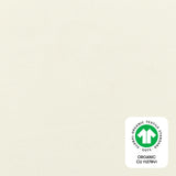 Mini Crib Sheet in GOTS Certified Organic Brushed Cotton in Ivory