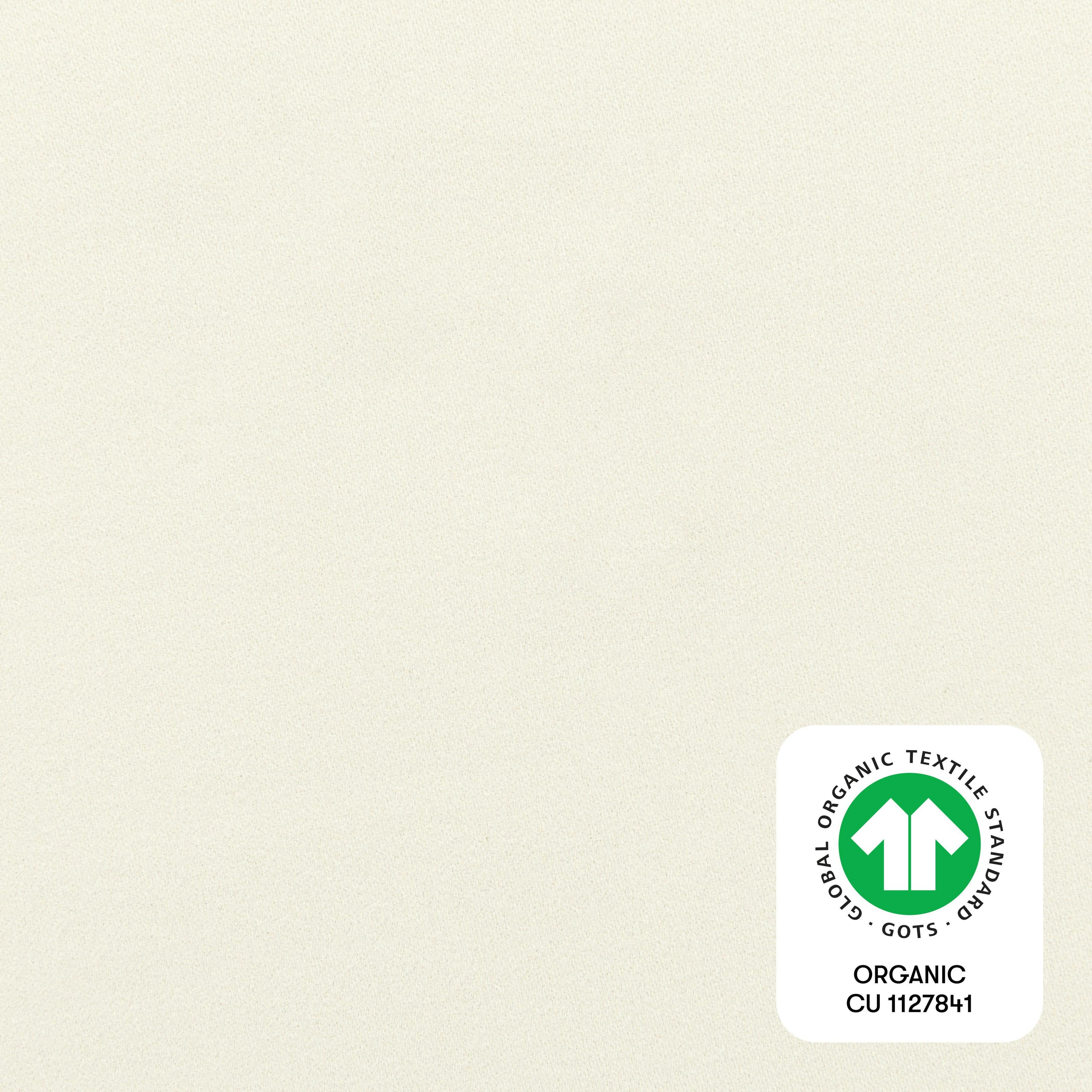 Mini Crib Sheet in GOTS Certified Organic Brushed Cotton in Ivory