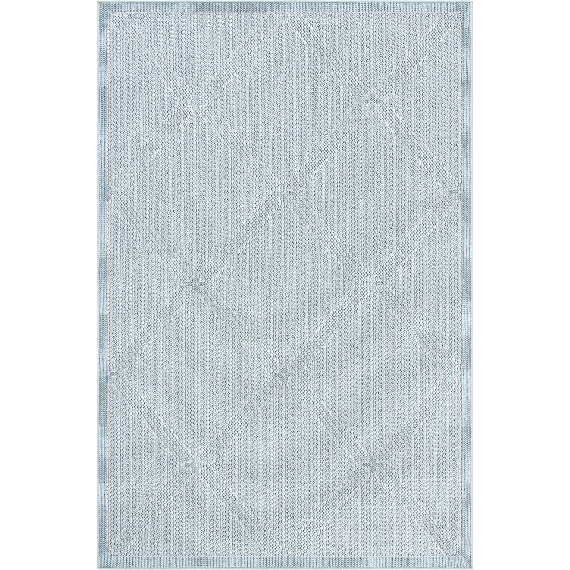 Bermuda Sienna Indoor/Outdoor Rug, Light Blue
