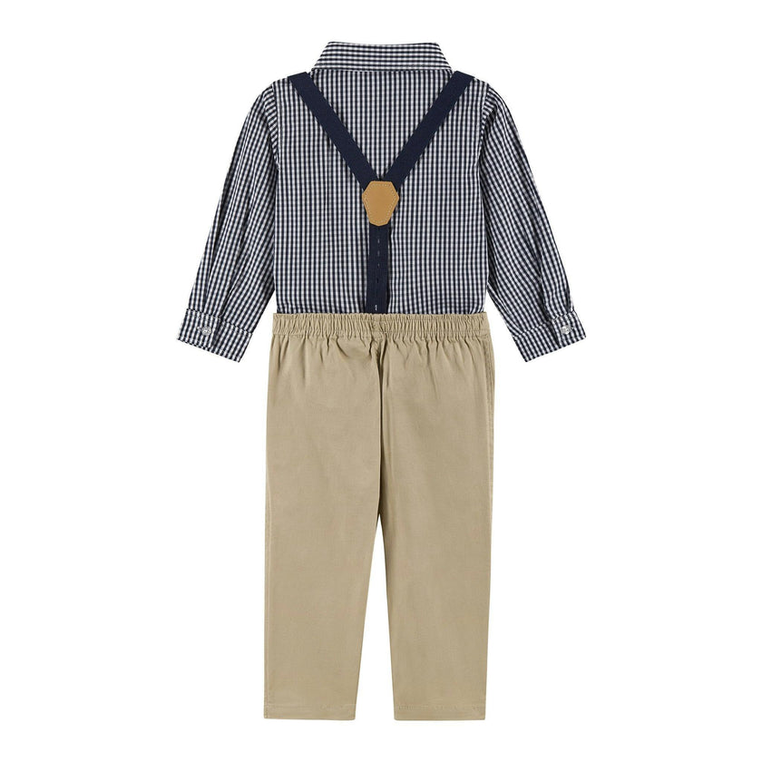 Infant Buttondown Suspenders Set