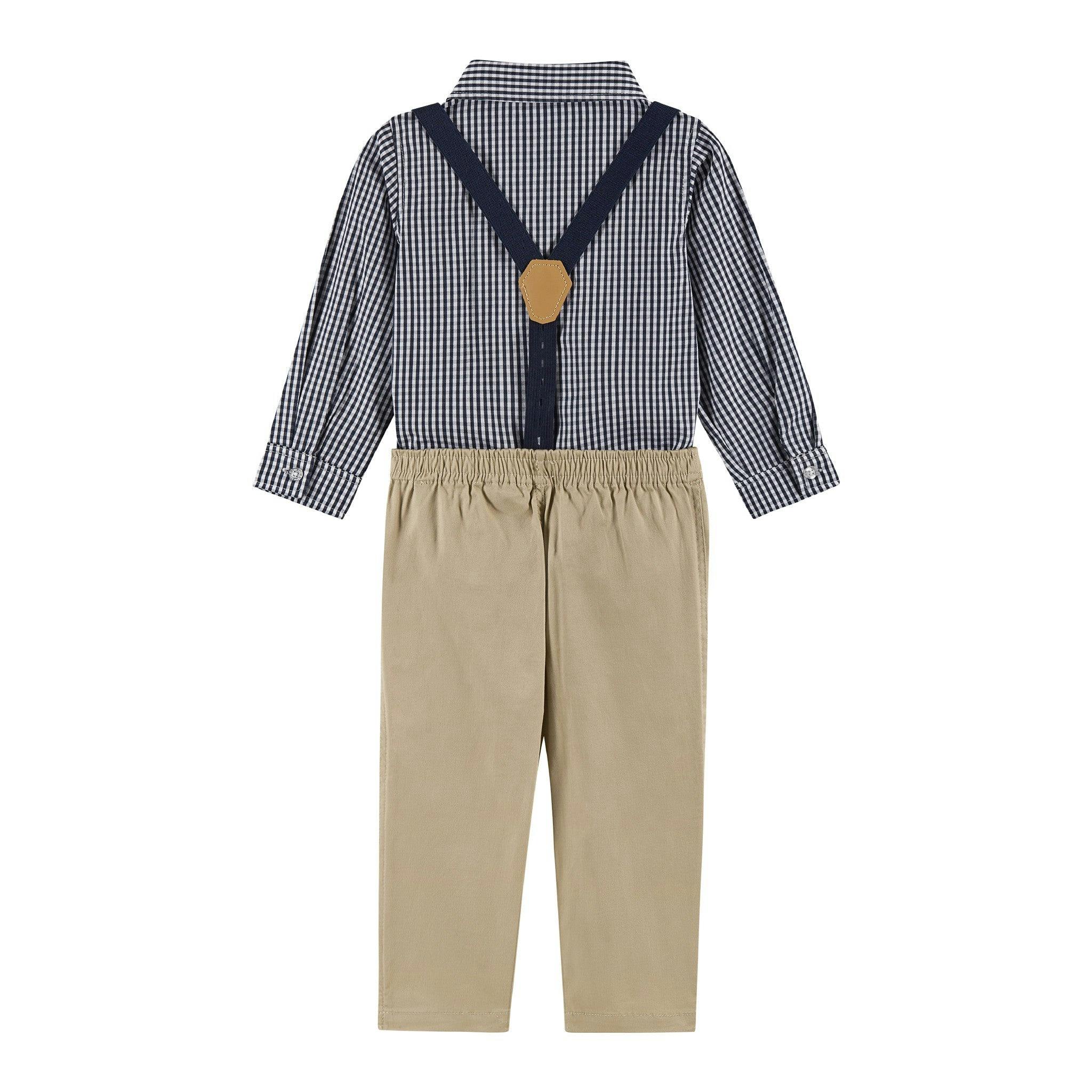 Infant Buttondown Suspenders Set