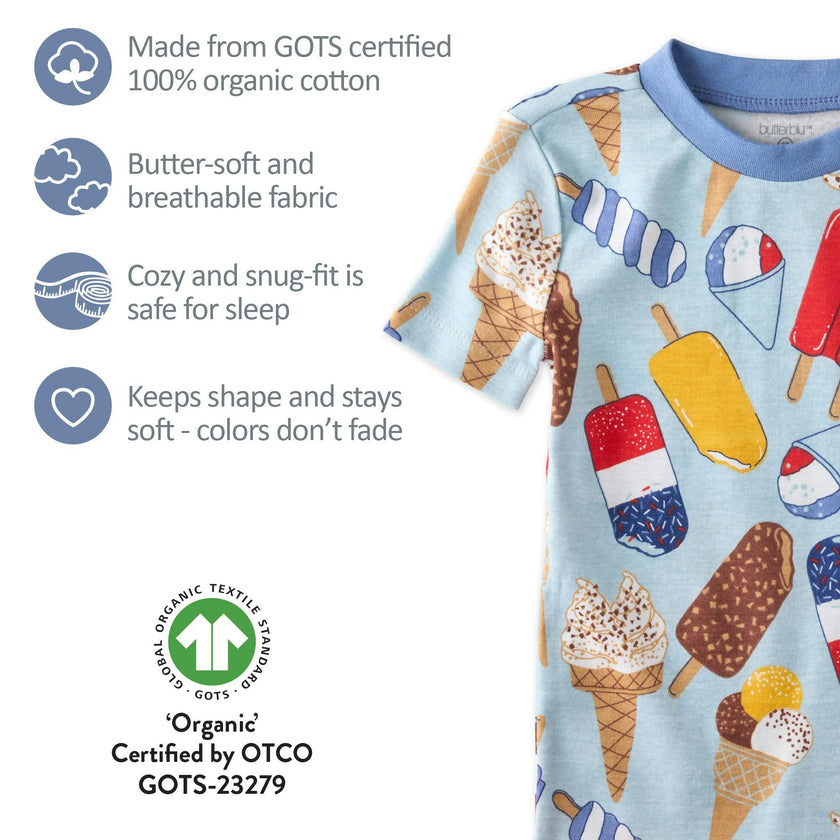 SHADE Snug-fit 2-Piece Toddler Pajamas for Boys & Girls