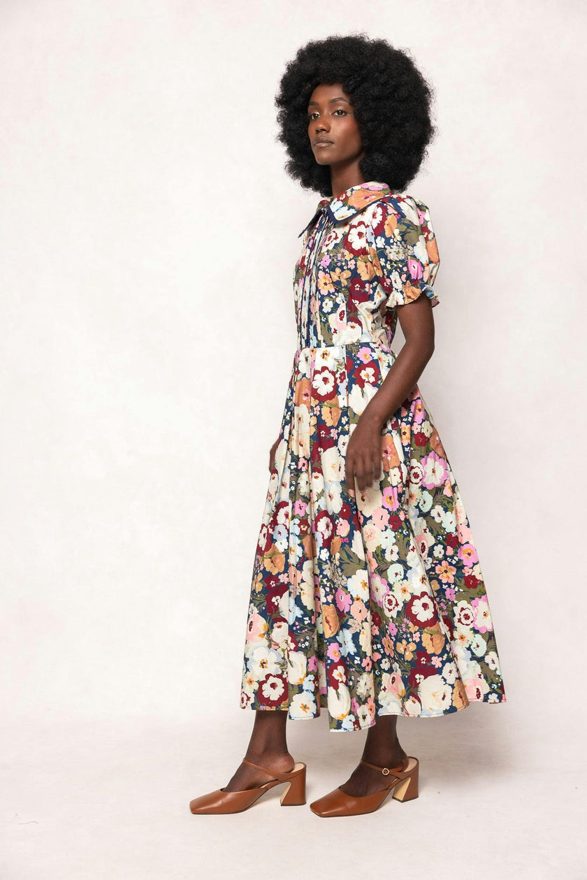 Sophia Dress in Midnight Garden