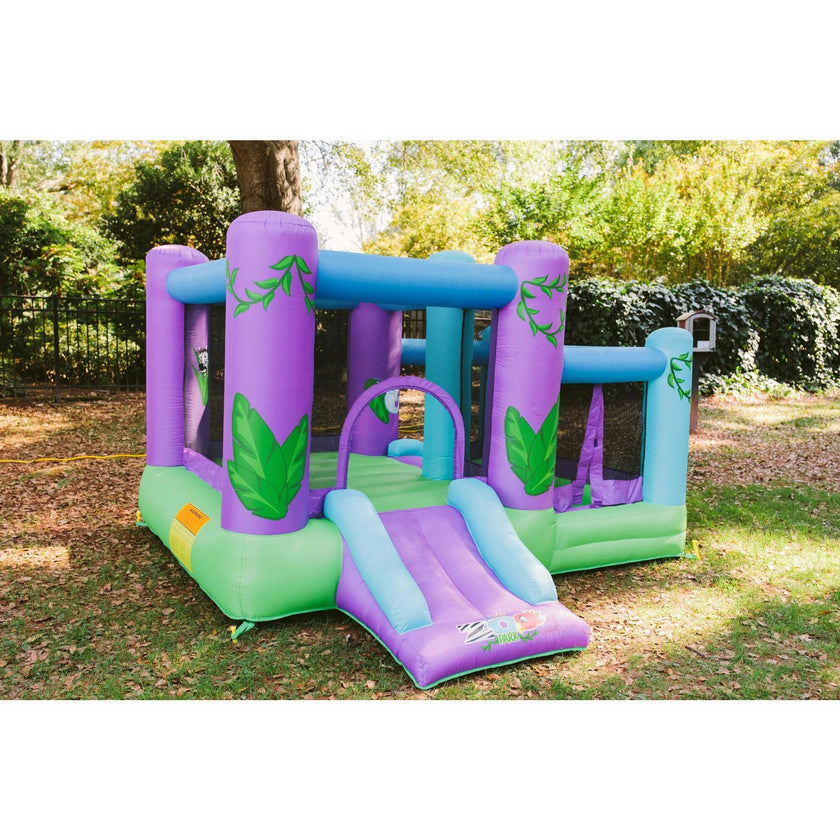 Zoo Park Inflatable Bounce House With Ball Pit