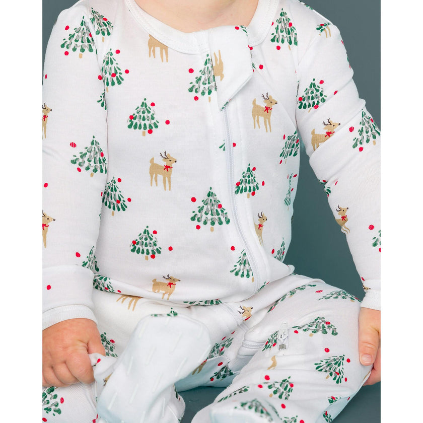 The Organic Zipper Footie [Tinsel Trees]