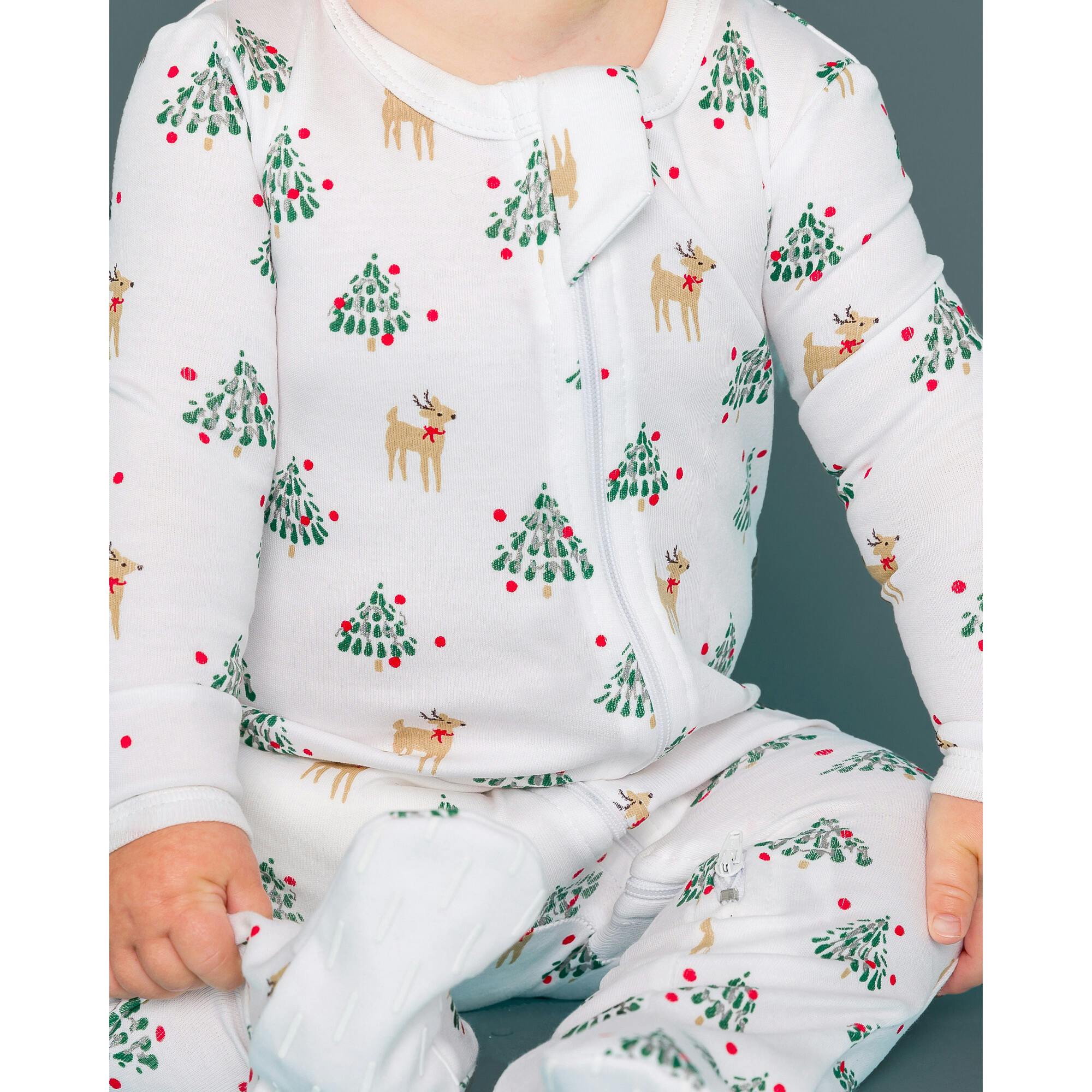 The Organic Zipper Footie [Tinsel Trees]