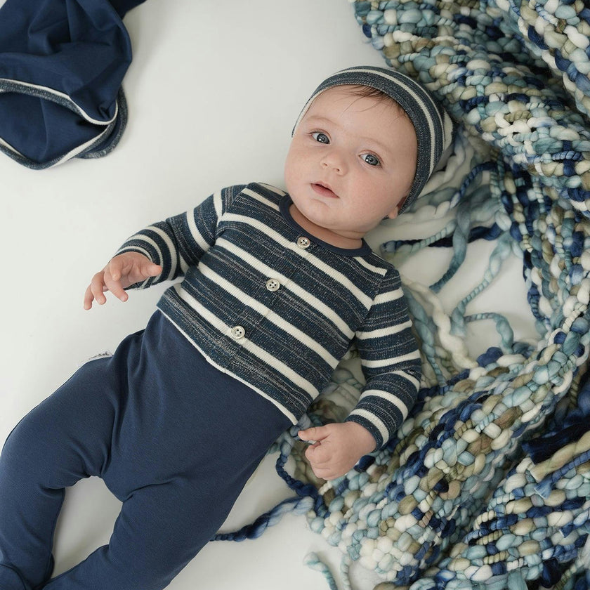 Striped Sweater Long Sleeve Footie