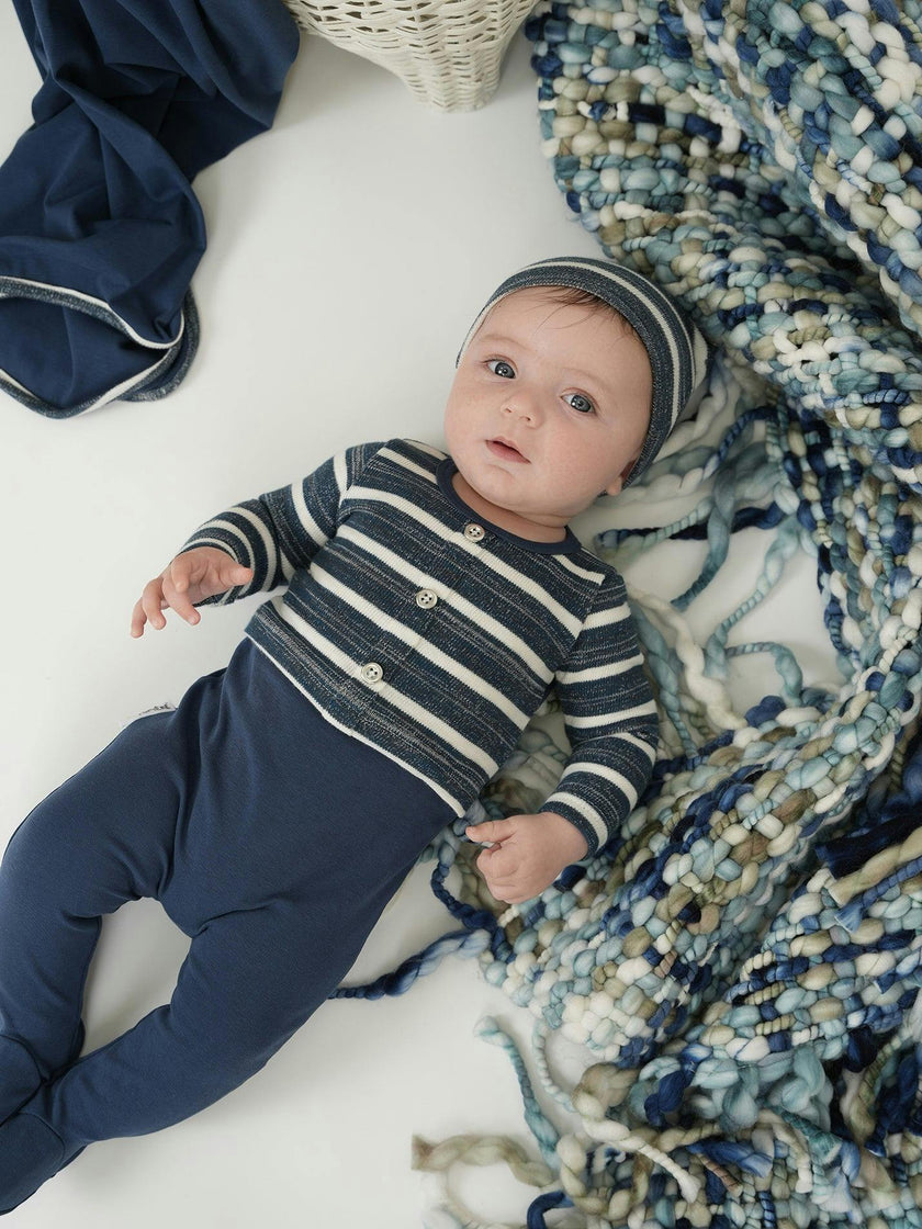 Striped Sweater Long Sleeve Footie