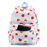 Oz Daypack Backpack with Doodle Large Pencil Case in Floating Apple