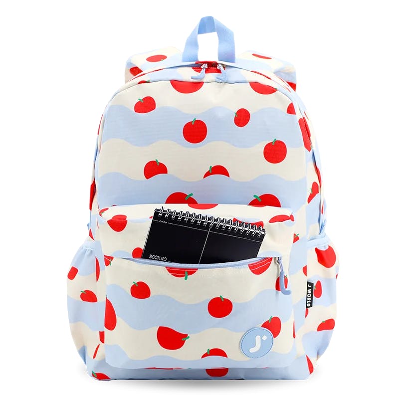Oz Daypack Backpack with Doodle Large Pencil Case in Floating Apple