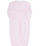Pink Cheetah Print Smocked Gown