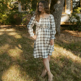 Organic Long Sleeve Ruffle Dress
