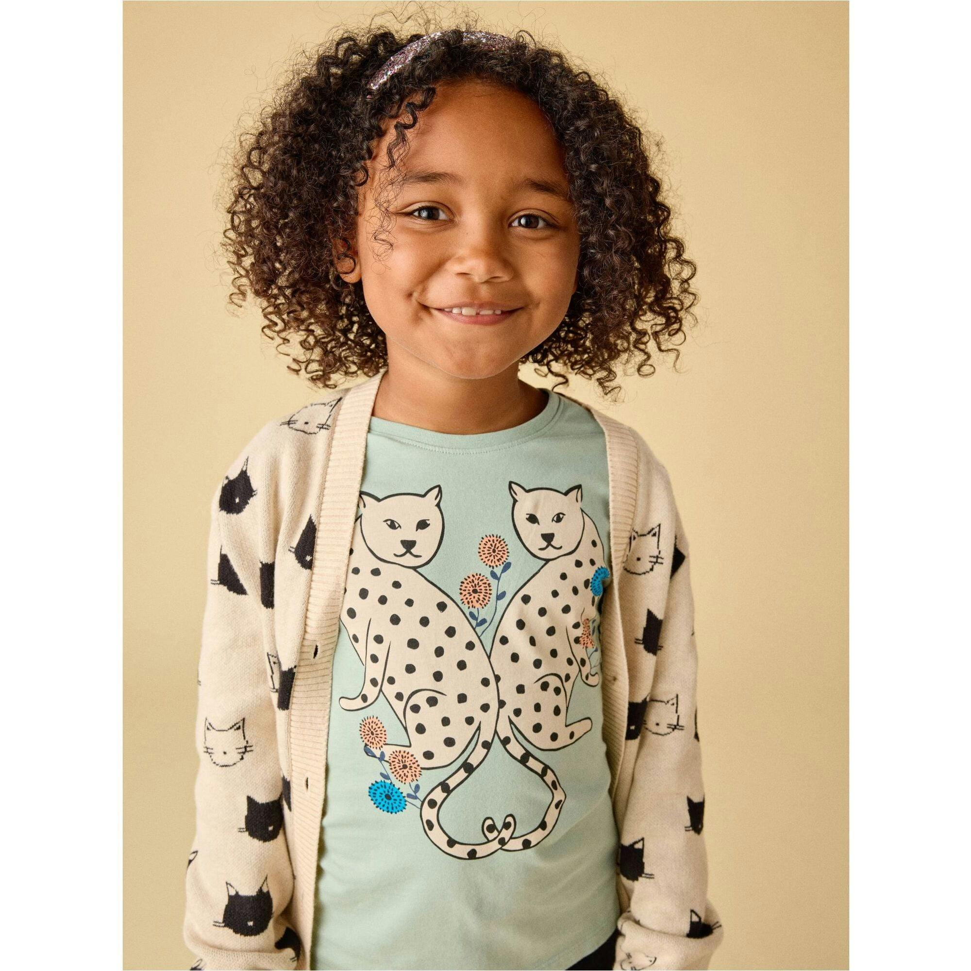 Leopard Duo Graphic Tee, Green
