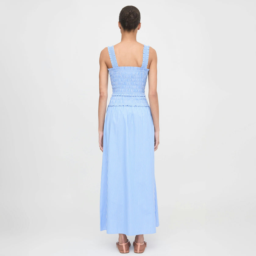 The Azalea Maxi Nap Dress - Blue Stripe
