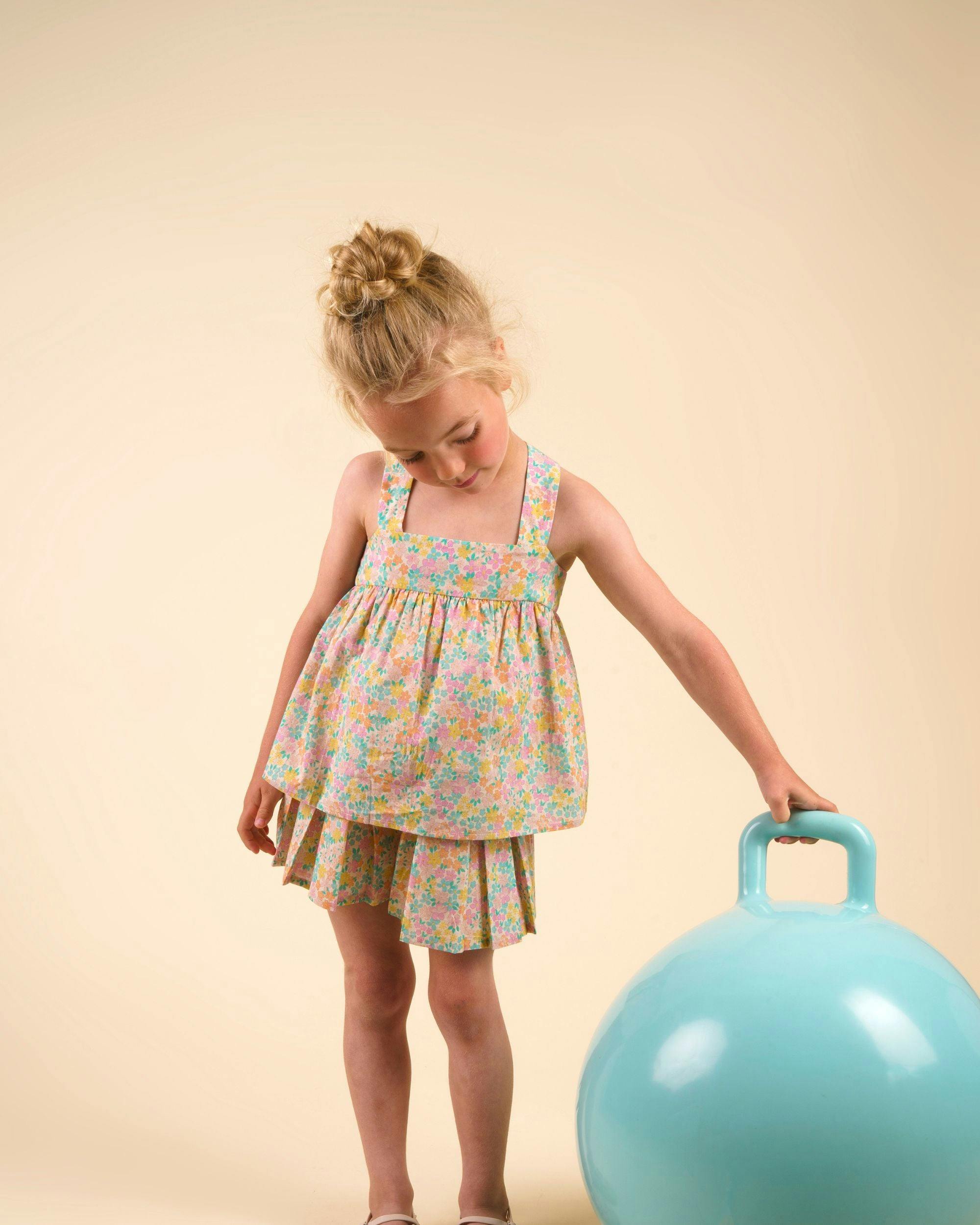 Solal Skort - Emma Floral Mint print