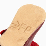 Winterberry Knotted Bow Baby Shoe
