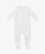 Marley Zip Pajama, Blue Hearts