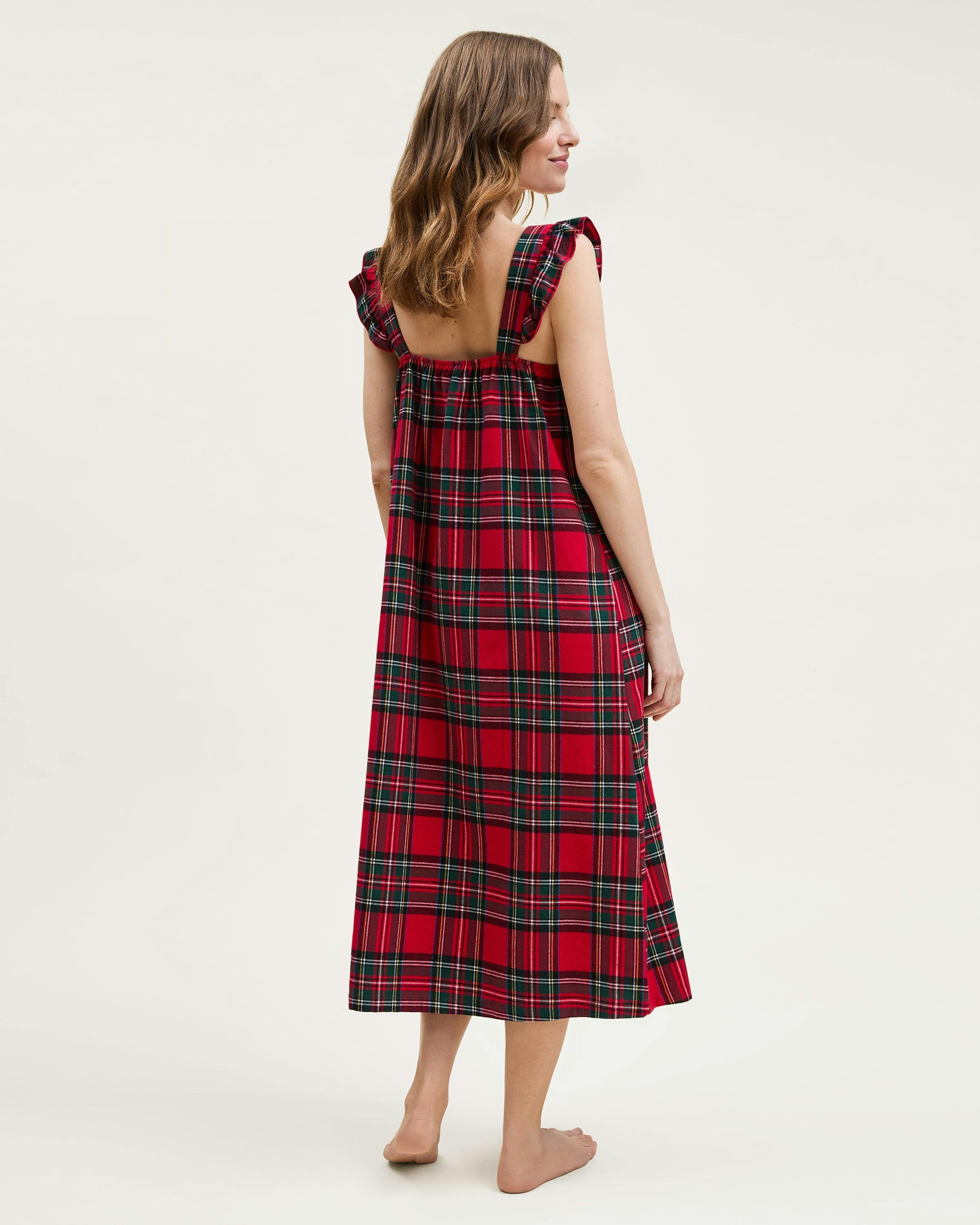 Women's Brushed Twill Clara Nightgown in Imperial Tartan