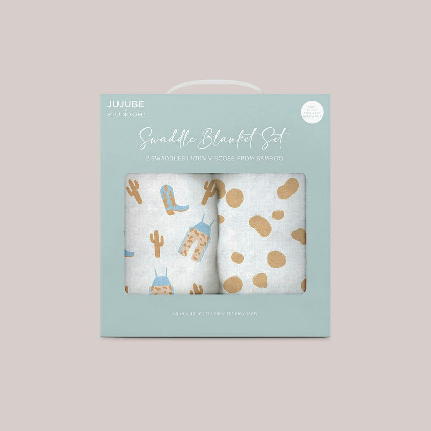 JuJuBe × Studio Oh! Printed Swaddle Blanket Sets