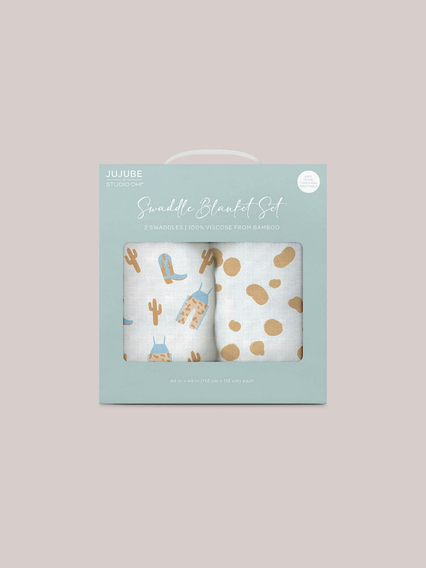 JuJuBe × Studio Oh! Printed Swaddle Blanket Sets