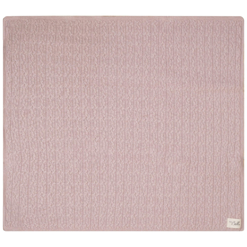 Mix Cable Knit Blanket Pink Mix