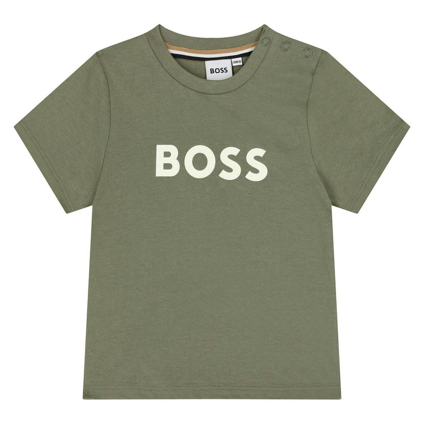 Boys Green Logo T-Shirt